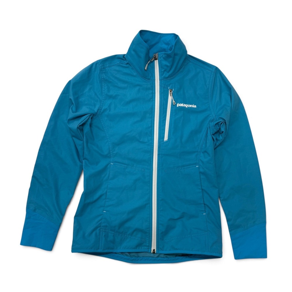 Patagonia All Free Jacket Womens XS Blue Softshell Full Zip Windbreaker 83025